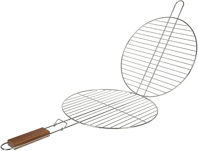 Opiniones RUECAB - Parrillas de Cocina para Barbacoa y ahumadero - Parrilla Doble para Barbacoa, Parrilla Redonda, Parrilla de Barbacoa de 38 cm. ¡Descubre la mejor parrilla de cocina para tus barbacoas!