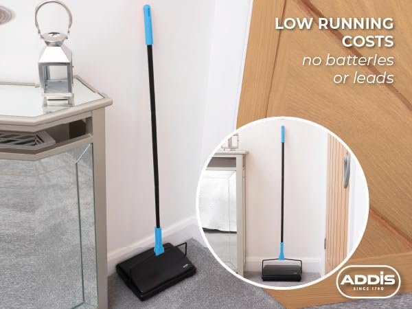 La mejor barredora manual de alfombras para suelos duros y alfombras: Opiniones Addis. ¡Consíguela ahora!