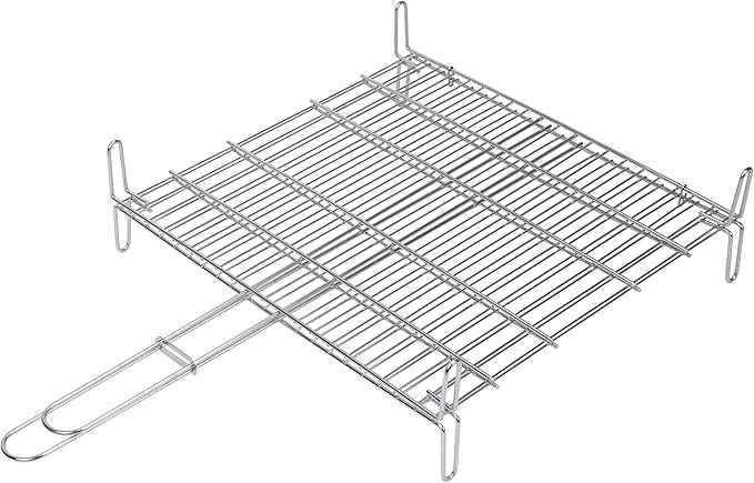 Opiniones Sauvic 02682 - Parrilla Doble Inoxidable, 18/8, 35 x 40 cm - Producto de alta calidad para tus parrilladas - Disfruta de asados perfectos con esta parrilla doble de acero inoxidable. ¡Aprovecha ahora!