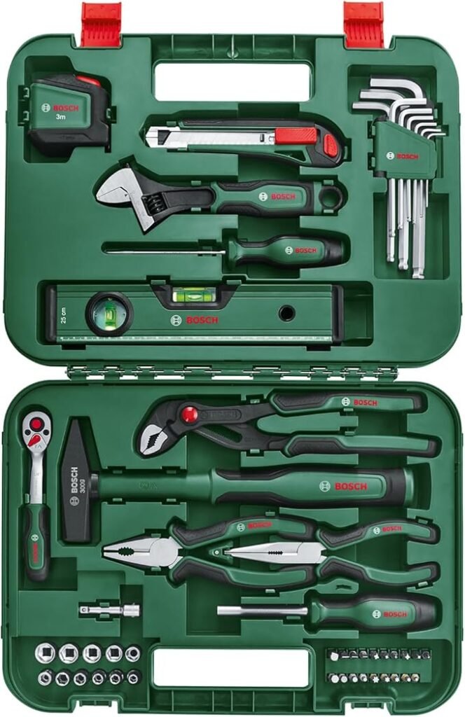 Opiniones Bosch Home and Garden Juego de Herramientas de Mano Advanced, 52 Piezas - ¡Descubre la mejor selección de herramientas en un solo juego! Aprovecha esta oferta y equípate con todo lo que necesitas para tus proyectos en casa. ¡Calidad Bosch garantizada!