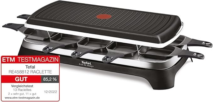 Opiniones Tefal Gourmet 10 INOX&Design Parrilla de Contacto, 1350 W - Descubre la mejor parrilla de contacto para tus comidas en casa.
