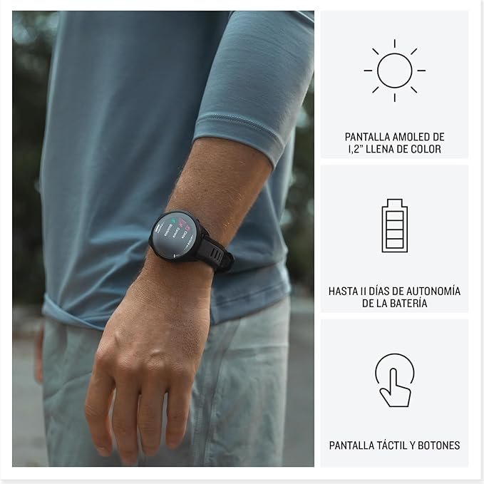 Opiniones Garmin Forerunner 165: El Mejor Reloj Inteligente para Correr con GPS y Pantalla Táctil AMOLED. Métricas Optimizadas y Planes de Entrenamiento. ¡Consíguelo ya! #GarminForerunner #RelojInteligente #GPS #PantallaTáctil #PlanesdeEntrenamiento