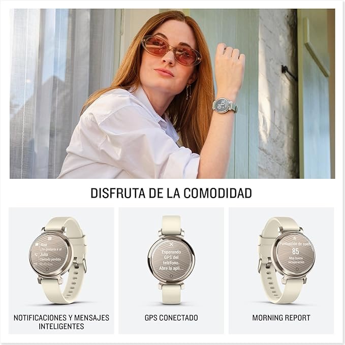 Opiniones Garmin Lily 2: Reloj inteligente con diseño elegante y funciones avanzadas de salud y forma física. Pantalla táctil, notificaciones inteligentes. ¡Compra el tuyo ahora!