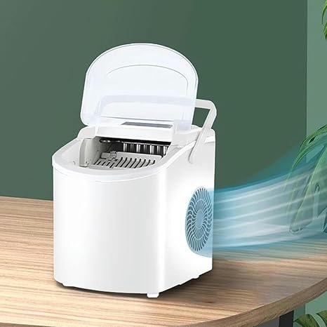 Máquina para fabricar hielo sobre encimera, 15KG, totalmente automática. Perfecta para el hogar o uso comercial.