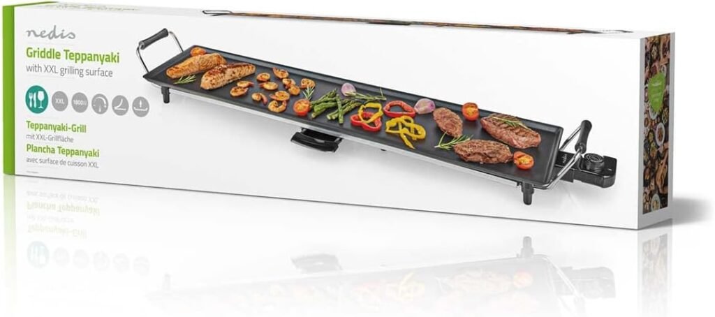 Opiniones Nedis Plancha eléctrica Estilo Teppanyaki - Control de termostato - Mejor Precio