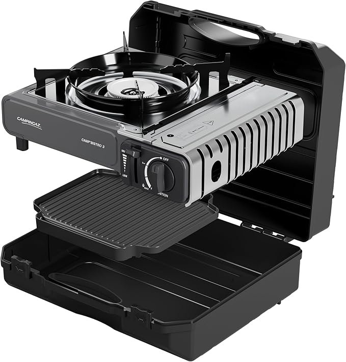 Opiniones Campingaz Camp Bistro 3 Combo Hornillo y Plancha | Hornillo Camping de 1 Quemador | 2200 vatios | Cocina portátil compacta para Exteriores - Compra ahora y disfruta de la mejor cocina en tus aventuras al aire libre. ¡No te quedes sin el tuyo! ??? #Campingaz #HornilloCamping #CocinaPortatil #Exteriores