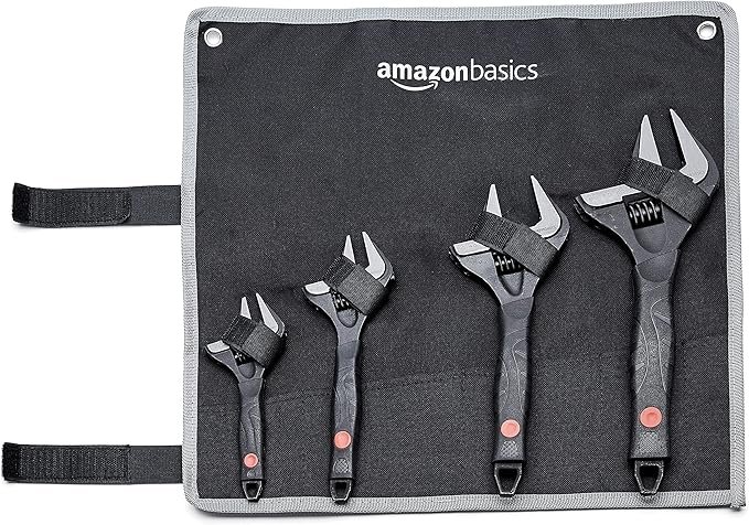 Opiniones Amazon Basics Llave ajustable para fontanería con agarre suave - Producto de alta calidad y durabilidad para tus reparaciones en casa. ¡Consíguela ahora!