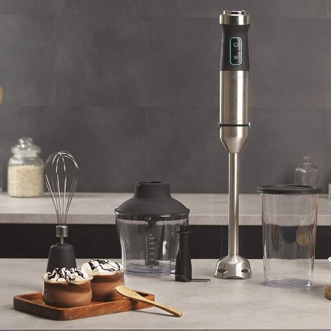 Opiniones Cecotec Batidora de mano Power TitanBlack 1500 XL Cream&Crush. Potencia 1500 W, Cuchilla 4 hojas con revestimiento titanio. ¡Obtén la mejor batidora de mano del mercado! Potencia de 1500 W y cuchillas de titanio para resultados perfectos. ¡Ideal para tus recetas favoritas!