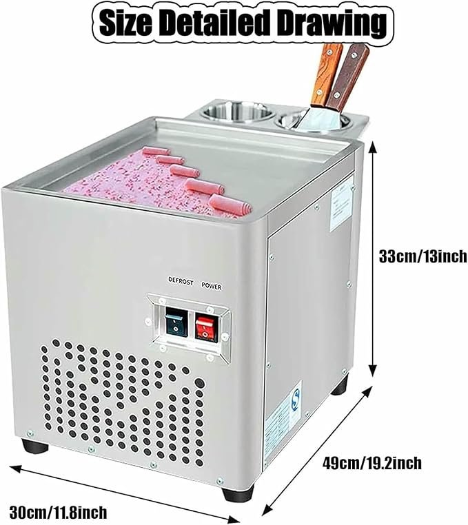 Opiniones del Máquina De Rollo De Helado, Fabricante De Rollo De Helado De Acero Inoxidable - ¡Descubre la mejor opción para preparar helado rollo en casa! ¡Compra ahora y disfruta de helado fresco y delicioso en minutos! #RolloDeHelado #MáquinaDeHelado #AceroInoxidable