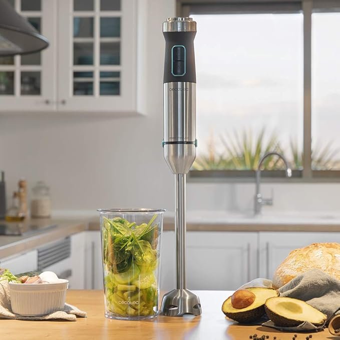 Opiniones Cecotec Batidora de mano Power TitanBlack 1500 XL Cream - Potencia 1500 W - Cuchillas 4 hojas con recubrimiento de titanio. ¡Descubre la potencia y calidad de esta batidora de mano!