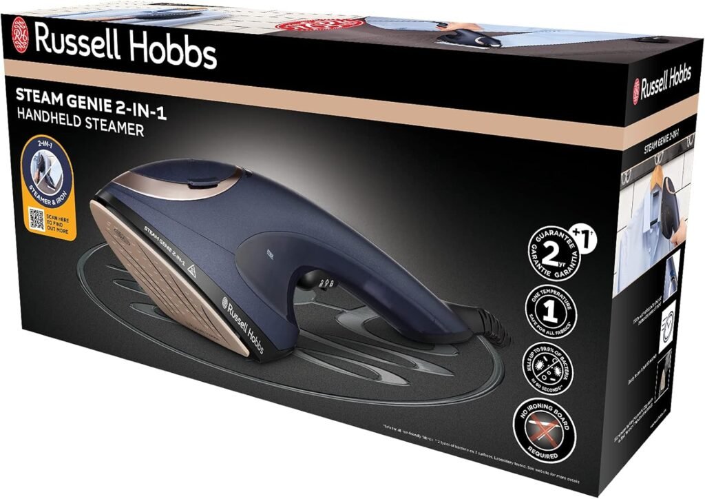 Opiniones Russell Hobbs Plancha de Ropa Steam Genie 2in1 - Diseño 2 en 1: Vapor Vertical y Plancha Tradicional - Producto recomendado por los usuarios - Compra online la mejor plancha de ropa Steam Genie 2in1 - ¡Oferta exclusiva!