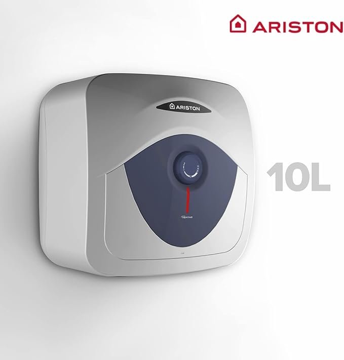 Calentador de agua eléctrico Ariston Blu Evo RS - Termo 10 litros vertical de bajo consumo, potente y de tamaño reducido. ¡Descubre nuestras opiniones! #AristonBluEvoRS #TermoElectrico #CalentadorDeAgua #BajoConsumo