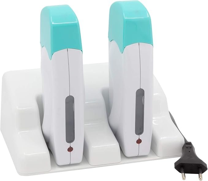 Calentador de cera depilatoria doble inalámbrico Opiniones EPILWAX - con base de carga