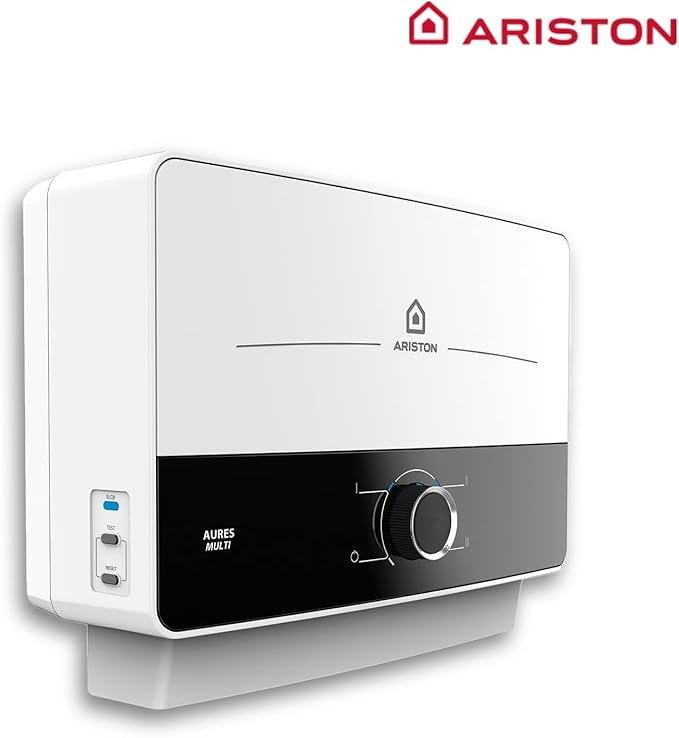 Ariston Aures SM - Termo Eléctrico Vertical Instantáneo, Calentador de Agua Eléctrico Tamaño Reducido - Opiniones y Características