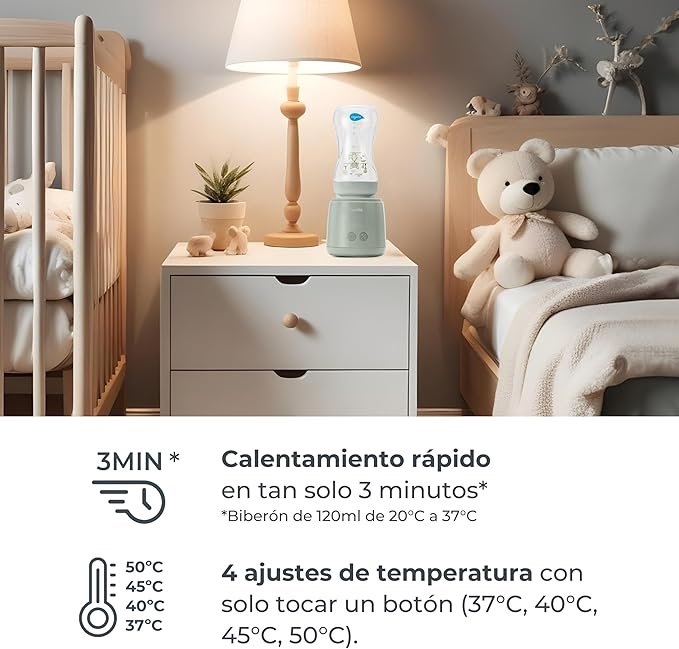 Opiniones Nuvita 1163 Warm’n’Mix Calentador de Biberones Portátil con batería y Función de Calentamiento y Mezcla - Producto de calidad para calentar biberones de forma rápida y eficiente. ¡Conoce más aquí!