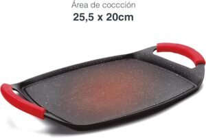 Plancha Grill Eco Piedra LACOR 25536 Negro - Opiniones y características - 22.5 x 29 cm