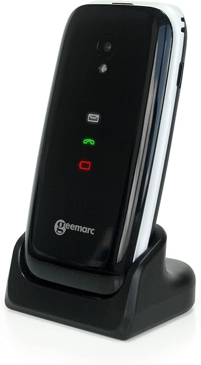 Teléfono Móvil Clamshell 4G Geemarc CL8700 Amplificado con Botones Grandes para Personas Mayores y con Discapacidad Auditiva - Opiniones y Funciones SOS