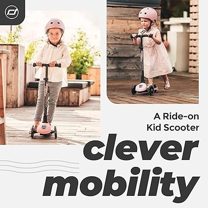 Opiniones Scoot&Ride Highwaykick 3 LED Scooter, Rose - Un scooter LED de alta calidad para niños rallado en color rosa.