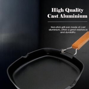 Opiniones WECOOK! Ecostone Grill Asador Inducción Liso 24 X 24cm, Antiadherente ILAG Ecológico sin PFOA, Aluminio Fundido, 5mm Espesor - Producto de calidad para cocinar sin preocupaciones. ¡Descubre la eficiencia y durabilidad de este asador de alta tecnología! Luce tu cocina con el Ecostone Grill Asador de WECOOK.