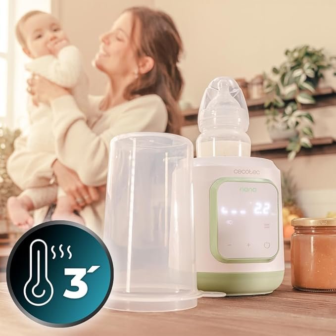 Opiniones Cecotec Calienta Biberones Nana BabyCare Single Bottle Warmer - Calienta Biberón de 4 Modos, Incluye Cestillo para el Biberón, Libre de BPA - Reseñas y Valoraciones en línea.