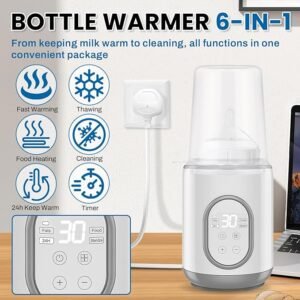 "Calentador de biberones BSTGEKELY: control inteligente de temperatura y apagado automático”