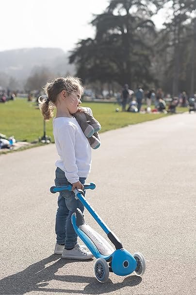 Globber GO•UP Deluxe – Patinete evolutivo de 3 Ruedas con Asiento para niños de 15 m a 6 años
