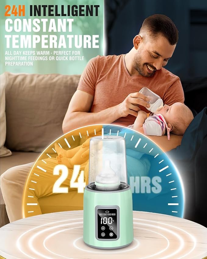 Opiniones Calentador de biberones portátil para leche, calentador de alimentos de viaje, aislamiento térmico, termo de acero inoxidable.