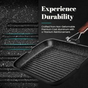 Opiniones WECOOK! Ecochef Grill Asador Inducción Rayas 34 X 24cm, Antiadherente QUANTANIUM Ecológico sin PFOA, Aluminio Fundido. ¡Descubre la resistencia y calidad de nuestro asador Ecochef Grill de WECOOK! Perfecto para cocinar de forma saludable y sin PFOA, con un diseño ecológico y resistente. ¡Hazte con el tuyo ahora! #WECOOK #EcochefGrill #AsadorInducción #CocinaSaludable