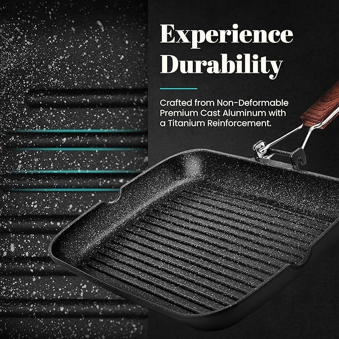 Opiniones WECOOK! Ecochef Grill Asador Inducción Rayas 34 X 24cm, Antiadherente QUANTANIUM Ecológico sin PFOA, Aluminio Fundido. ¡Descubre la resistencia y calidad de nuestro asador Ecochef Grill de WECOOK! Perfecto para cocinar de forma saludable y sin PFOA, con un diseño ecológico y resistente. ¡Hazte con el tuyo ahora! #WECOOK #EcochefGrill #AsadorInducción #CocinaSaludable