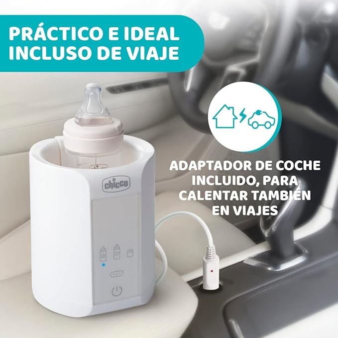 Chicco Calienta Biberones Doméstico y de Viaje con 2 Programas y Apagado Automático - Opiniones, Precio y Características