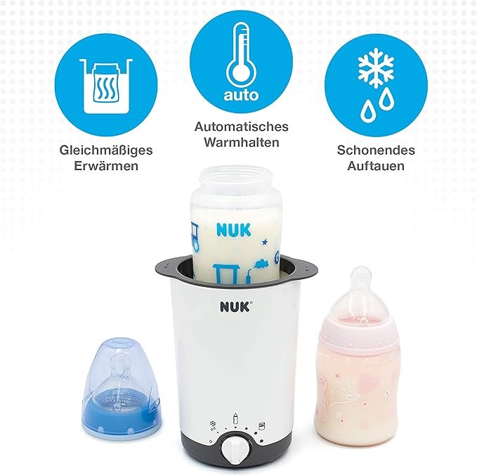 Opiniones NUK 10256377 térmica 3 in1 para biberones - Calentador seguro y suave