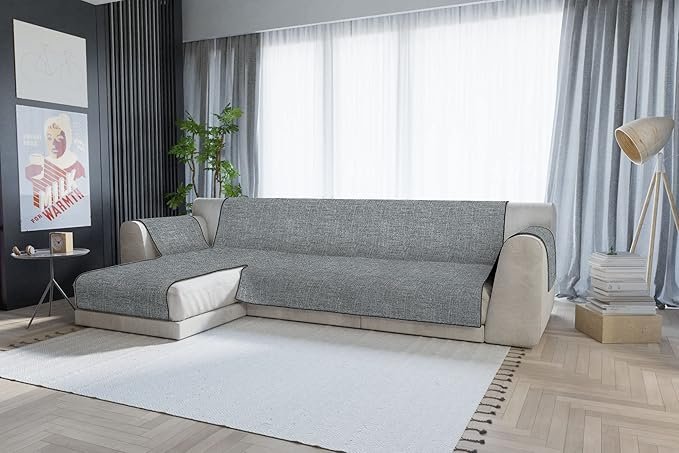 Cubierta de sofá anti-deslizamiento con chaiselongue - Opiniones y confort. ¡Protege tu sofá y disfruta de la comodidad que mereces!