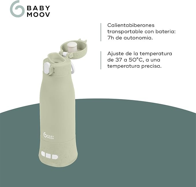Opiniones Babymoov Calientabiberones transportable inalámbrico Moov&Feed - Capacidad 340 ml - Agua o leche materna