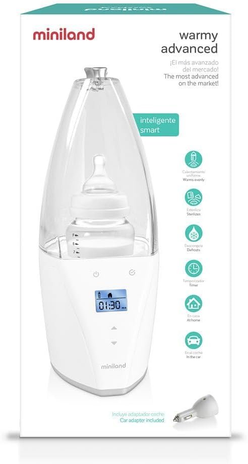Miniland - Calienta Biberón Digital Ultra Rápido, Esteriliza Biberones Leche Materna Potitos, Casa o Coche, Pantalla RetroIluminada - Opiniones y Análisis Completo - ¡Aprovecha esta oferta increíble ahora!