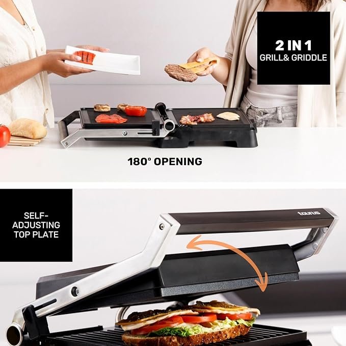 Opiniones Taurus - Grill y Plancha de Asar 2 en 1 | 2600W Potencia | Placas Antiadherentes 29x23 cm - Producto de alta calidad para cocinar de forma rápida y saludable. ¡Descubre por qué nuestros clientes lo aman!