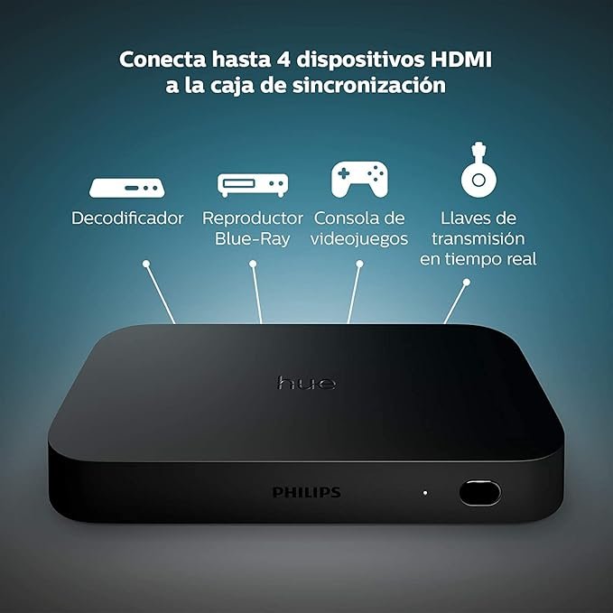 Caja de sincronización Philips Hue Play HDMI Sync Box para TV y luces - Opiniones y características: descubre cómo esta innovadora caja de sincronización puede mejorar tu experiencia visual en casa. ¡Entra y conócela!