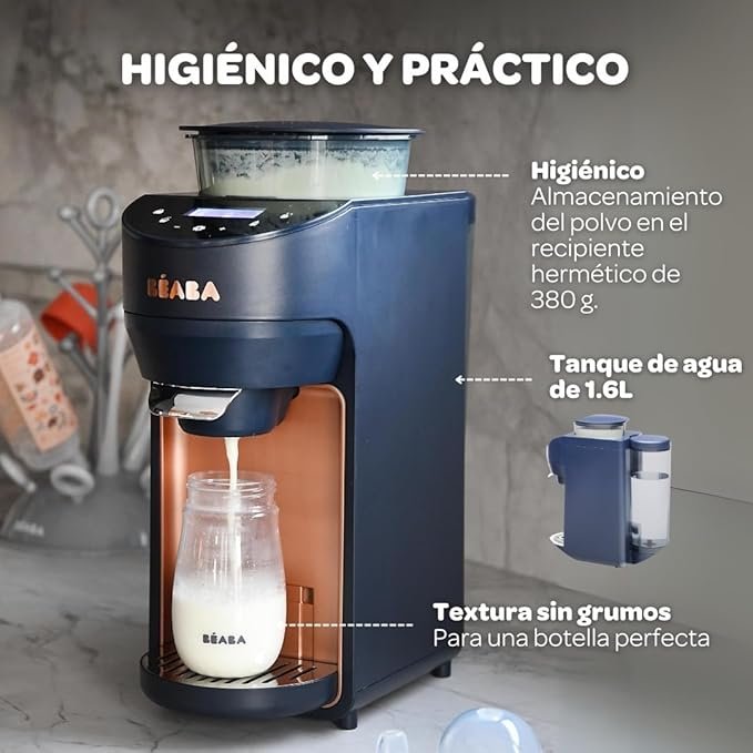 Opiniones BÉABA Calientabiberones: Preparación automática e instantánea del biberón en 20 segundos sin precalentamiento.