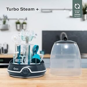 Opiniones Babymoov Esterilizador Turbo Plus, Esterilizador Biberones 2 en 1, Secador de biberones - Compra ahora y mantén los biberones de tu bebé seguros y limpios con este esterilizador turbo plus. ¡Aprovecha esta oferta especial!