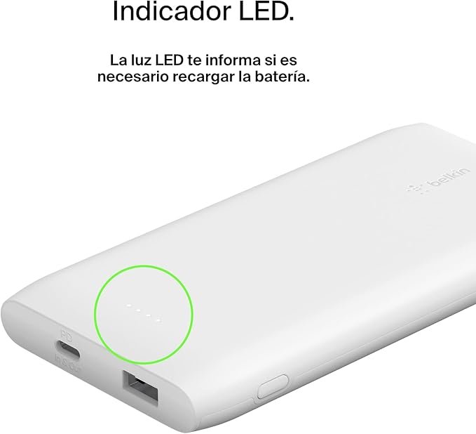 Opiniones sobre la batería externa Belkin de 10000mAh con carga rápida y USB-C Power - ¡Descubre la mejor opción de cargador portátil en el mercado! ¡Compra la tuya hoy mismo!
