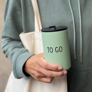 Taza Termica 350 ml | Taza de café para Llevar | Vaso termico café y té | Tazas de viaje aisladas sin BPA - Opiniones design letters