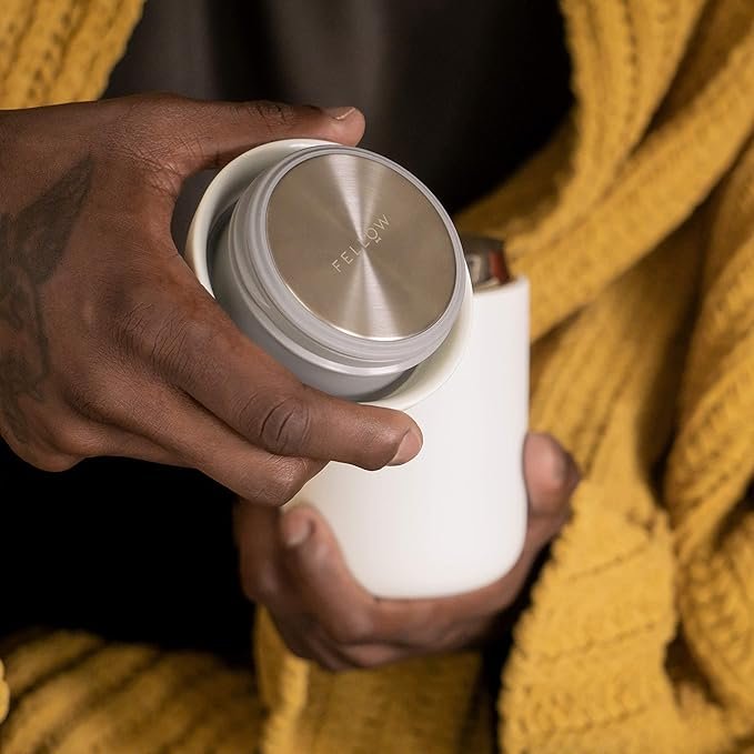 Opiniones Fellow Carter Everywhere - Taza de Viaje de Boca Ancha con Aislamiento al vacío de Acero Inoxidable para café