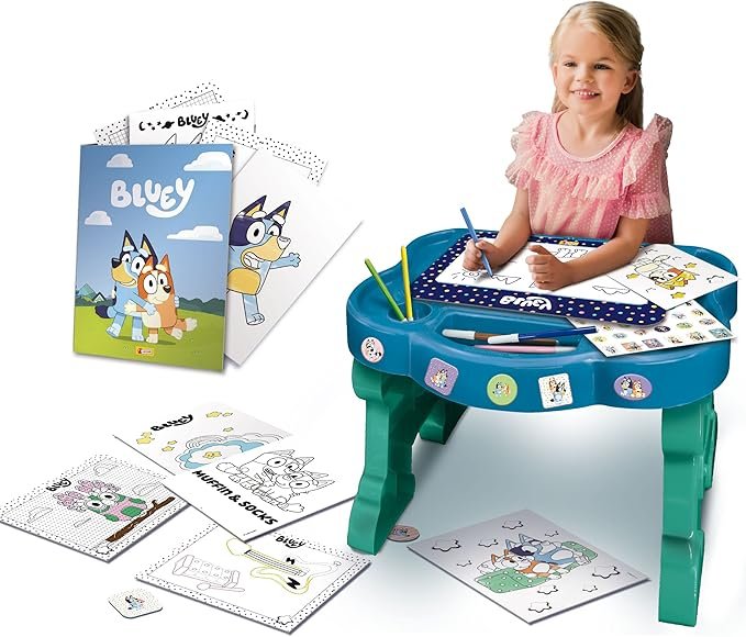 Opiniones Lisciani - BLUEY Art Desk - Super EDUGAMES - Mesa de Aprendizaje Bluet - Producto de alta calidad para niños.