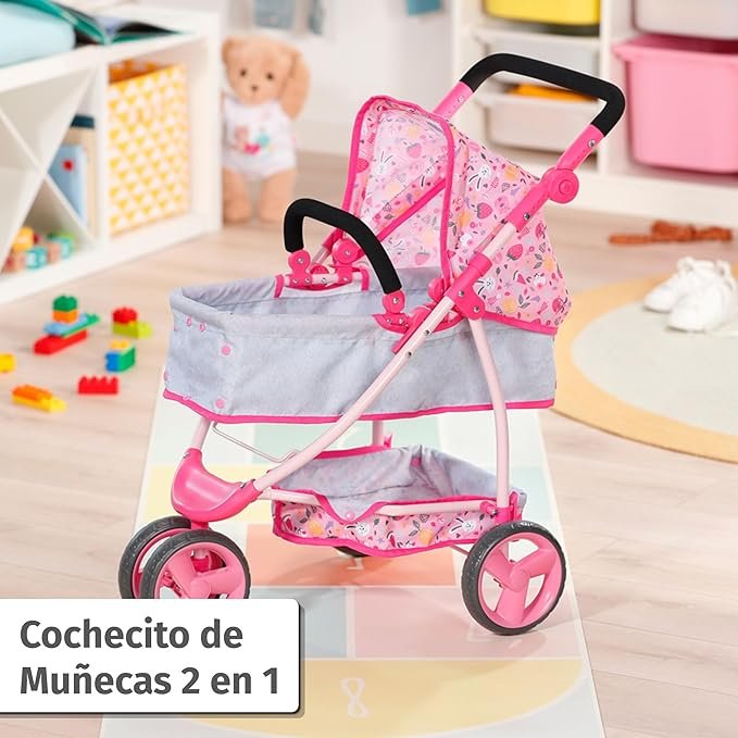 Opiniones BABY born Deluxe Cochecito de muñecas, Cochecito de muñecas con Superficie reclinable Ajustable y asa