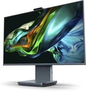 Ordenador todo en uno Acer Aspire S32-1856 con 31 pulgadas de calidad-precio mejorada, con RAM de 32GB, Intel Core i7, SSD, Windows 11. Estética fluida y veloz.