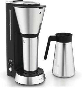 Cafetera WMF Kitchenminis - Opiniones, características y precio. Aroma de goteo con termo, cafetera de filtro para 5 tazas de café. Vaso térmico de 350 ml.