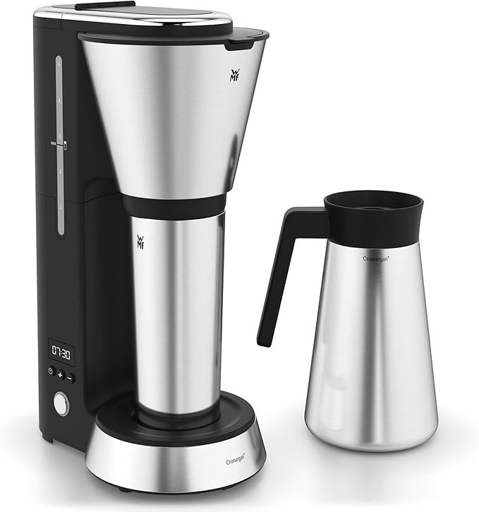 Cafetera WMF Kitchenminis - Opiniones, características y precio. Aroma de goteo con termo, cafetera de filtro para 5 tazas de café. Vaso térmico de 350 ml.
