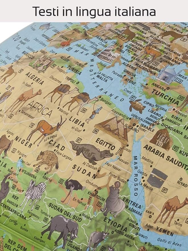 Globo terráqueo Safari con Libro, 25 cm - Opiniones - Comprar online