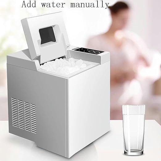Máquina para fabricar hielo sobre encimera | Máquina de hielo eléctrica, 33 libras/día | Ideal for restaurantes | Opiniones y comentarios - Imagen del producto.