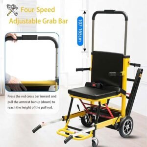 Silla de ruedas eléctrica para subir escaleras, elevador portátil plegable de 160kg para personas mayores.