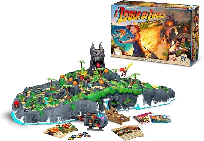 La Isla de Fuego: La Maldición de Vul-Kar - Juego de Mesa, 2-4 Jugadores, 7+ años - Opiniones Asmodee